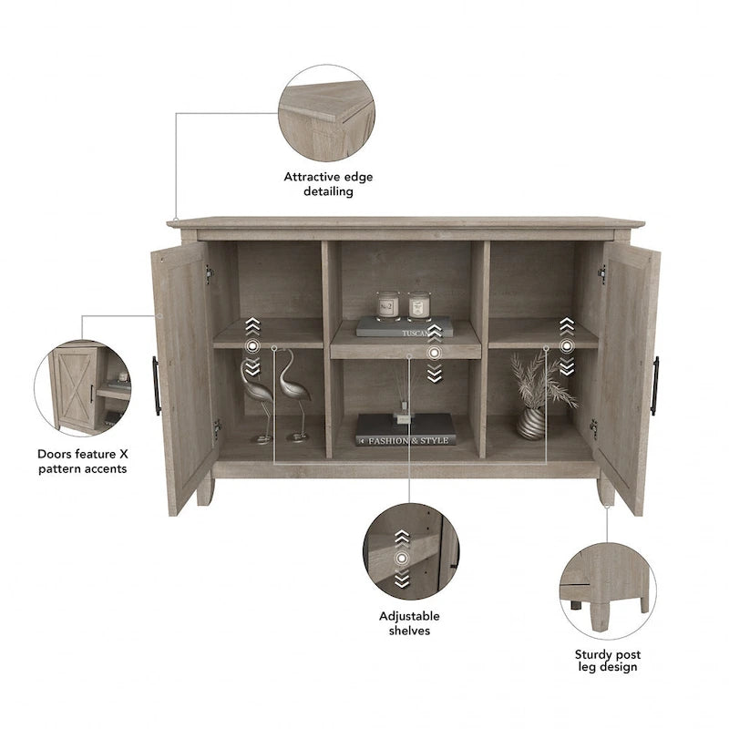 Key West Accent Cabinet with Doors by Bush Furniture