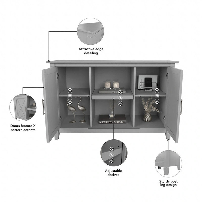 Key West Accent Cabinet with Doors by Bush Furniture