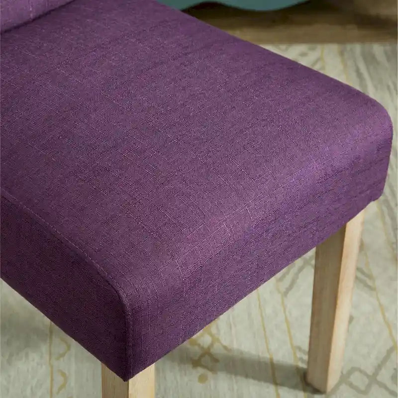 Wooden Dining Table and Chairs Set Simple Dining Table and Chair Sets with Tufted Upholstered Chairs and Turned Leg for Kitchen