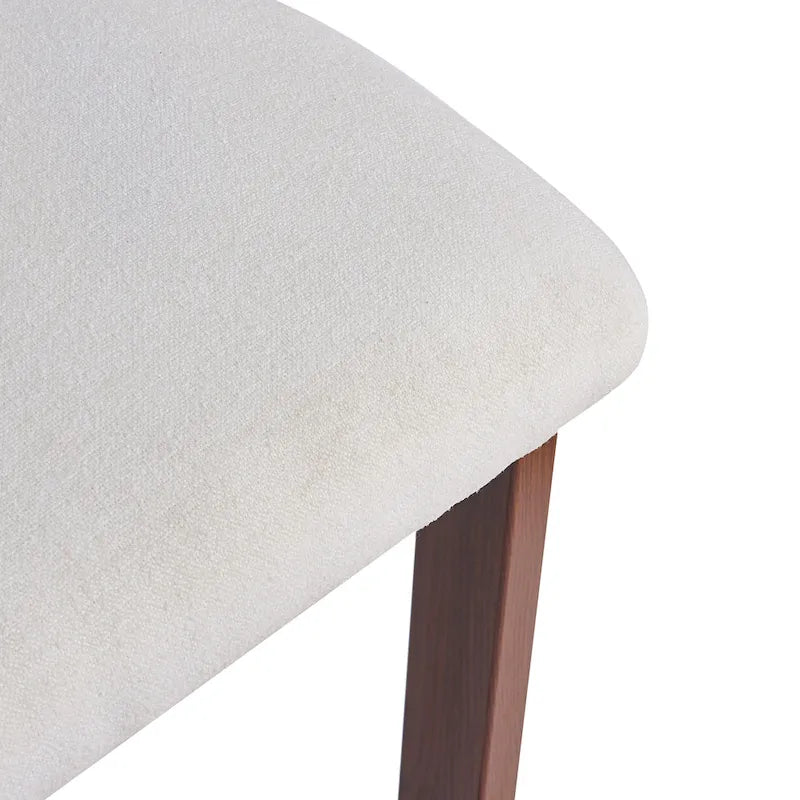 Roomfitters 26.5 Round Upholstered Counter Stools, Set of 2 Low Back Bar Chairs with Black Metal Frame