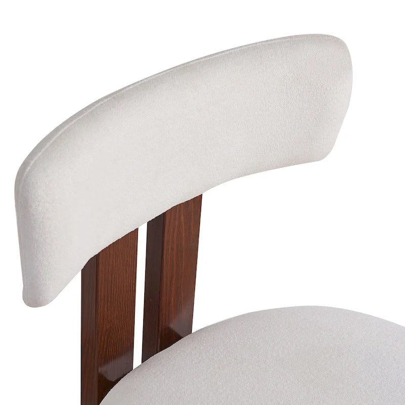 Roomfitters 26.5 Round Upholstered Counter Stools, Set of 2 Low Back Bar Chairs with Black Metal Frame