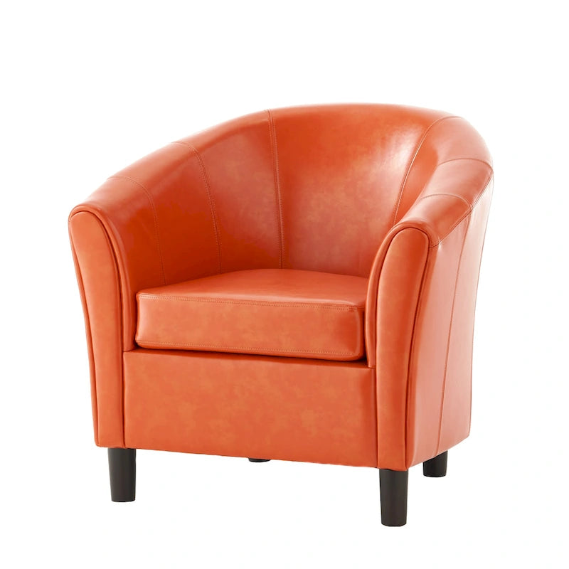 Napoli Transitional Bonded Leather Club Chair by Christopher Knight Home