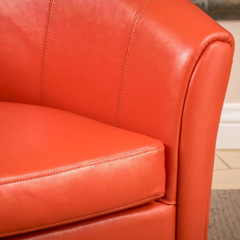 Napoli Transitional Bonded Leather Club Chair by Christopher Knight Home