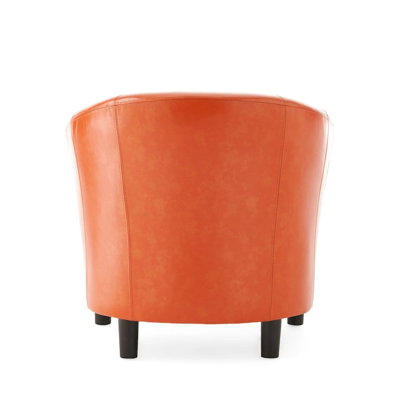 Napoli Transitional Bonded Leather Club Chair by Christopher Knight Home