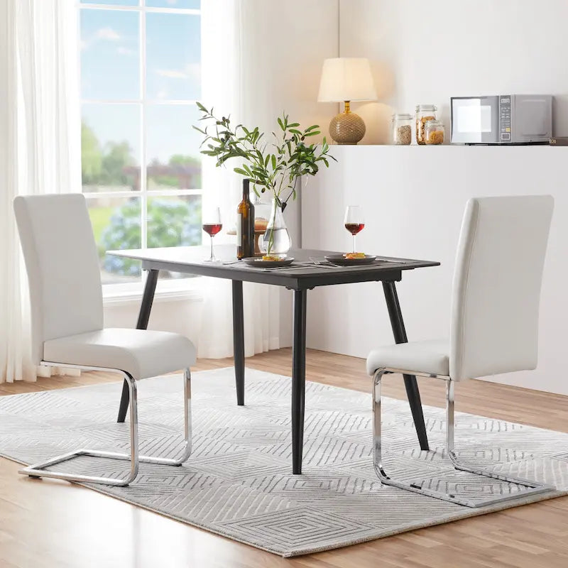 Yaheetech 2pcs Dining Chairs High Back Padded Chairs for Home