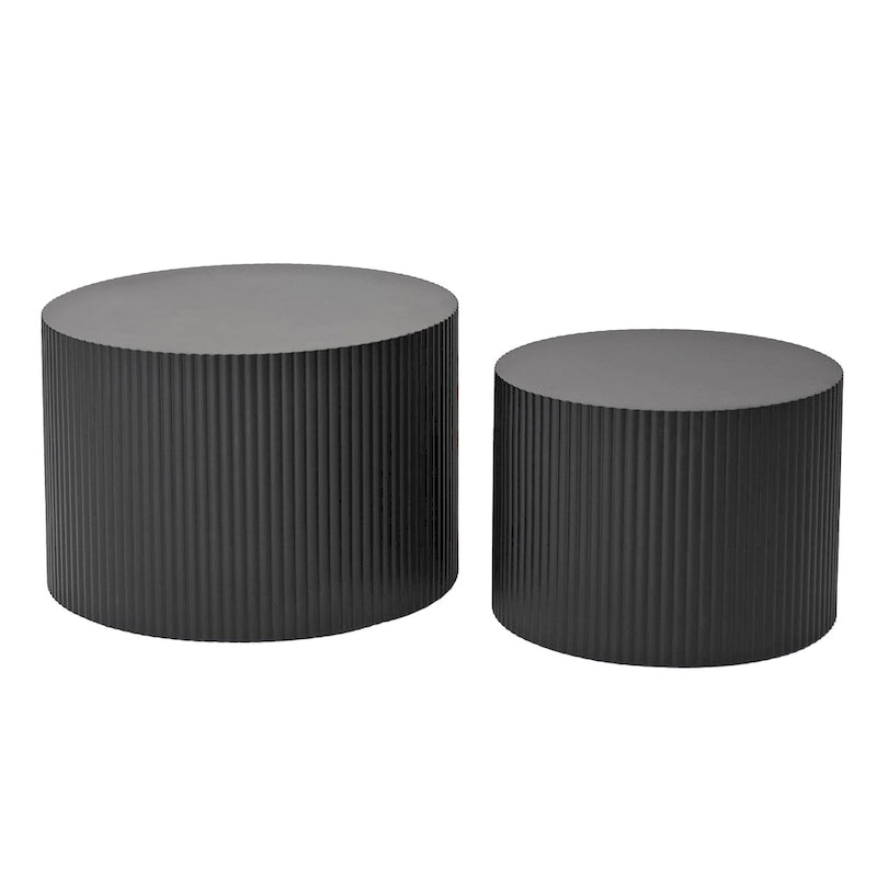 Wave Stripe Nesting Coffee Table Set for Living Room,Bedroom