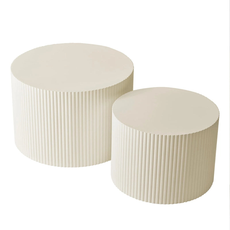 Wave Stripe Nesting Coffee Table Set for Living Room,Bedroom