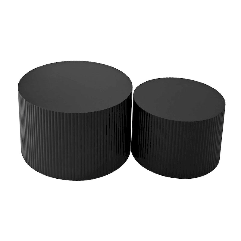 Wave Stripe Nesting Coffee Table Set for Living Room,Bedroom