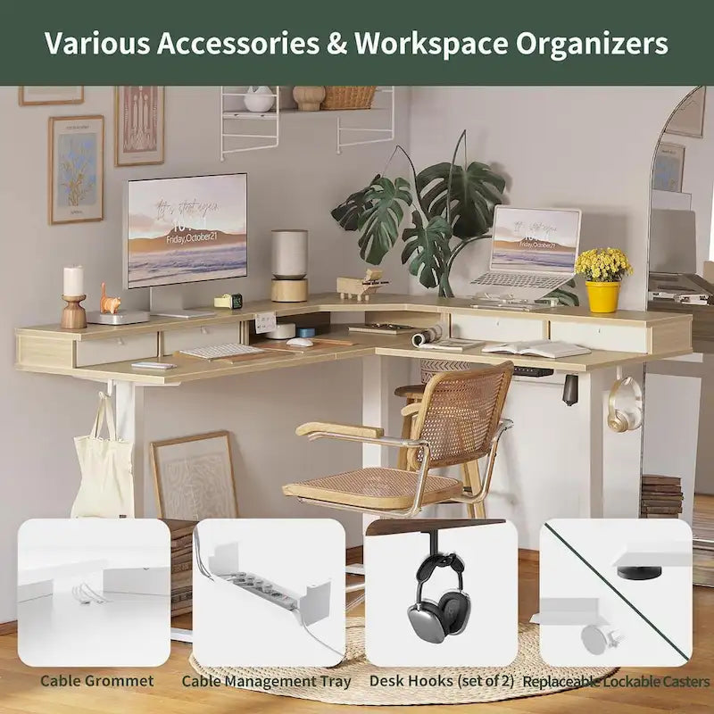 FEZIBO/Home Office Furniture/Wood/Desks