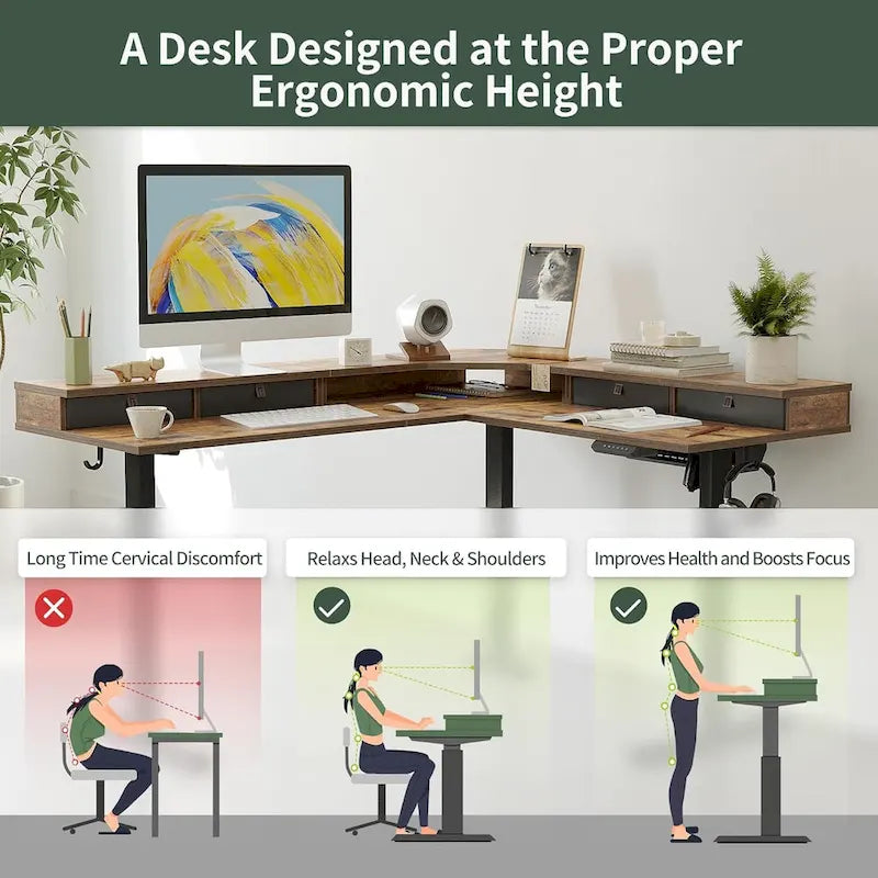 FEZIBO/Home Office Furniture/Wood/Desks