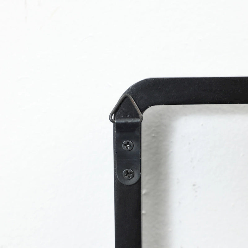 Black Wood 4-Hook Wall-Mounted Coat and Towel Rack - 22.3 Wide