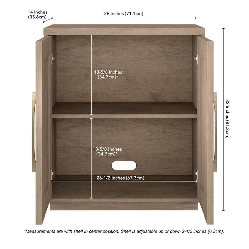 Tillman 28 Wide Rectangular Accent Cabinet - 28 Wide