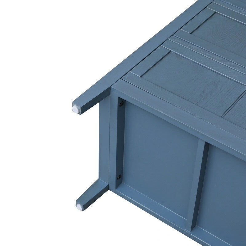 3 Drawer Cabinet, American Furniture,Suitable for bedroom, living room, study Blue