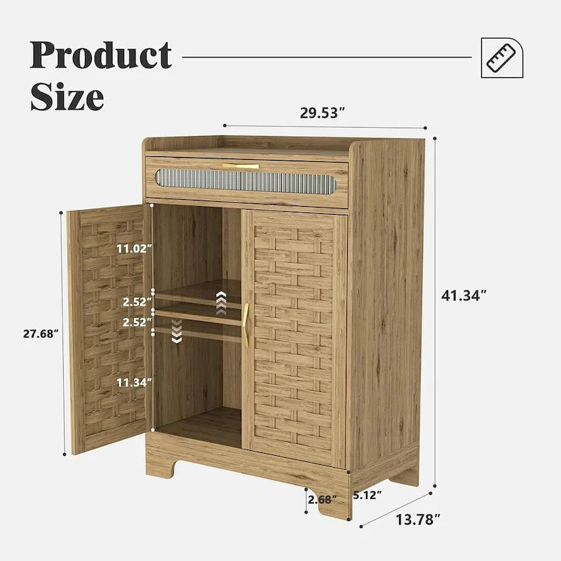 Versatile Farmhouse Storage Dresser Chest of Drawers for Bedroom