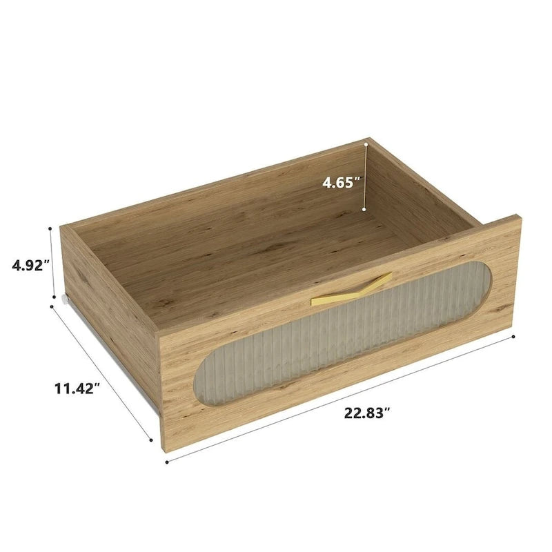 Versatile Farmhouse Storage Dresser Chest of Drawers for Bedroom